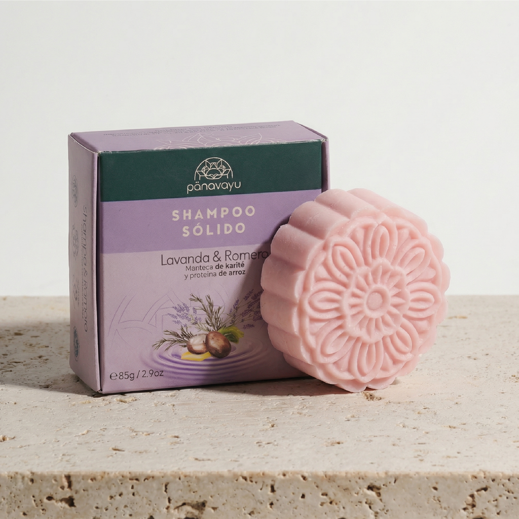 Shampoo Sólido Reparador y Fortalecedor Lavanda & Romero 🌿