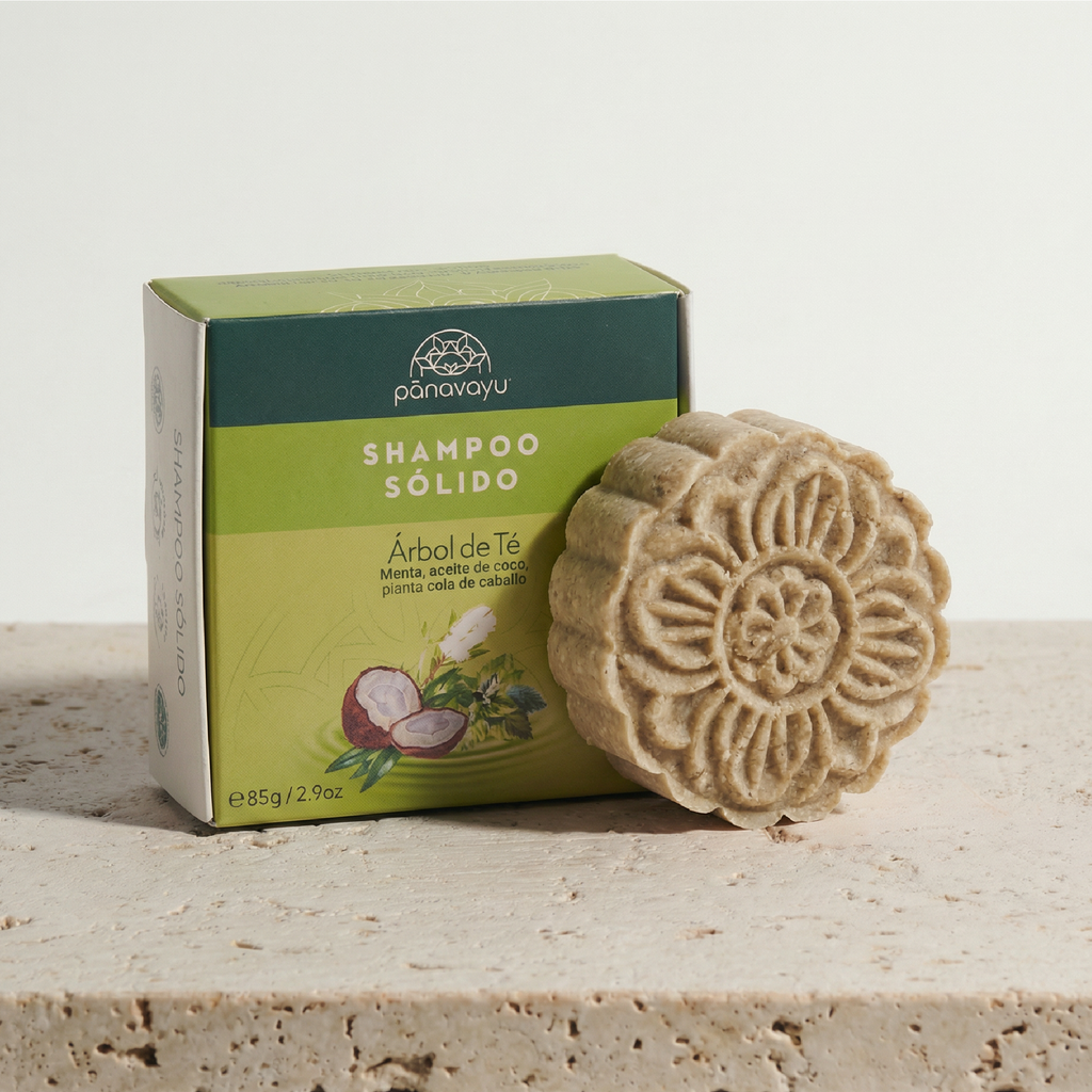 Shampoo Sólido Control Grasa & Anticaspa 🌿 Menta & Árbol de Té