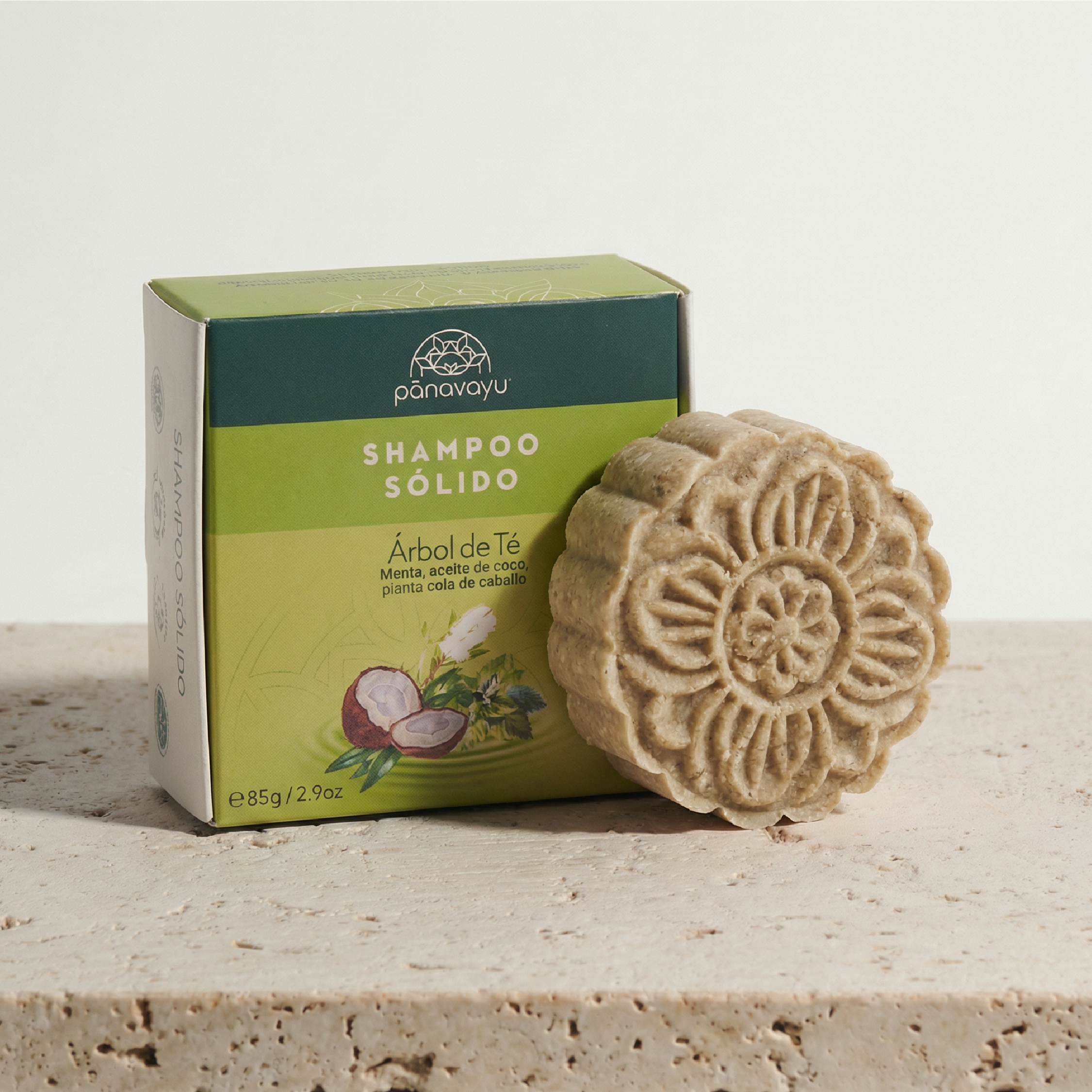 Shampoo Sólido Control Grasa & Anticaspa 🌿 Menta & Árbol de Té