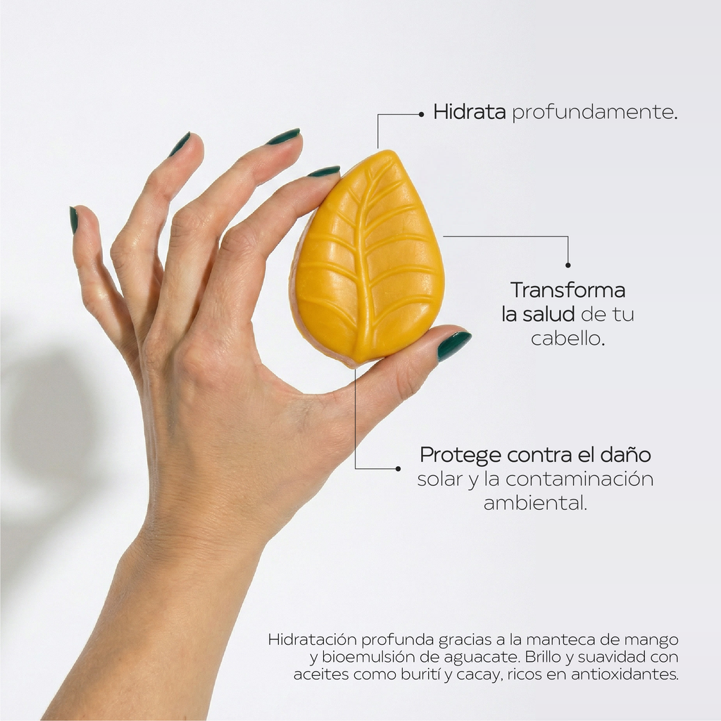 TRATAMIENTO CAPILAR SÓLIDO hidratante y nutritivo