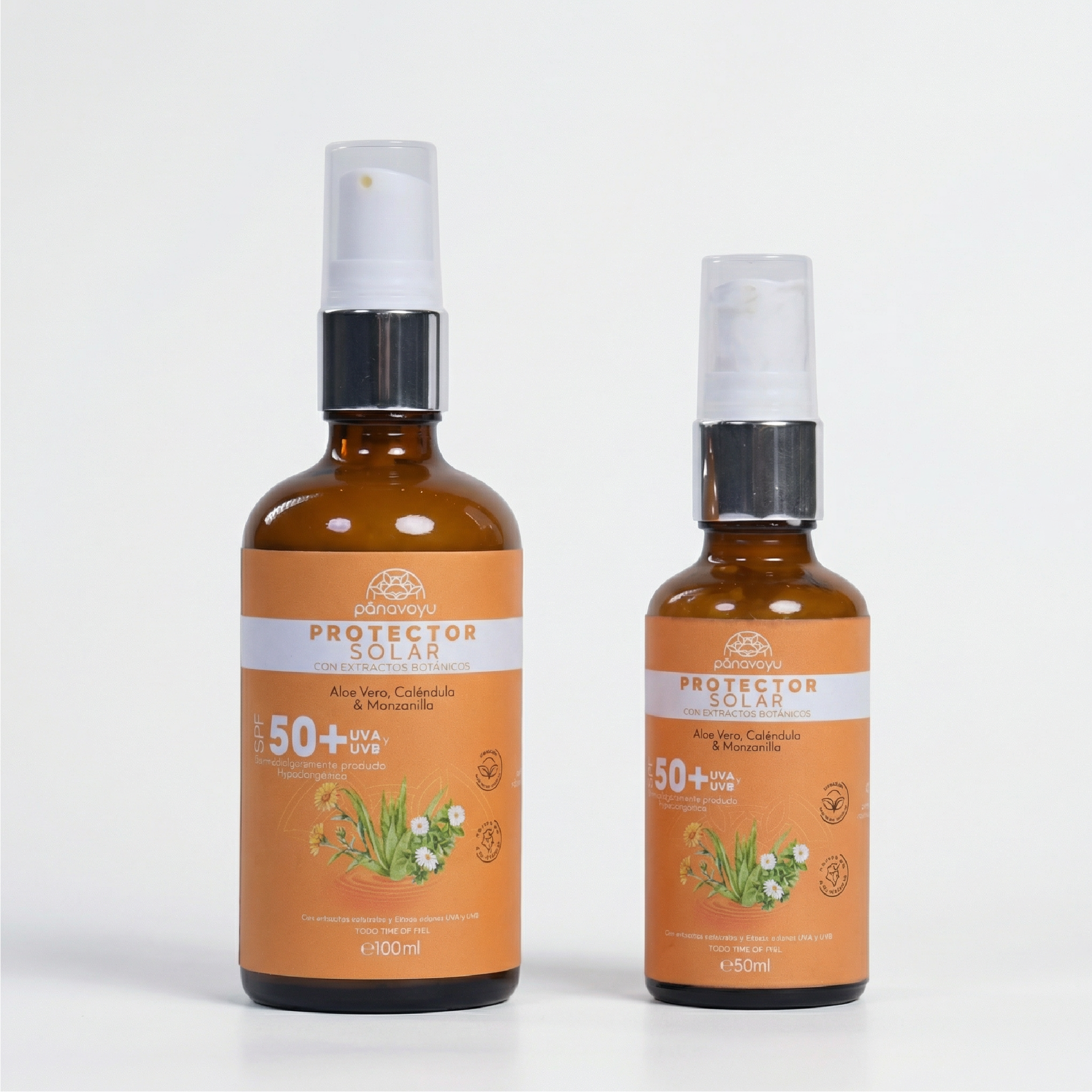 Protector Solar con extractos botánicos SPF50+