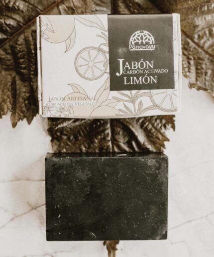 jabon artesanal carbon activado limon