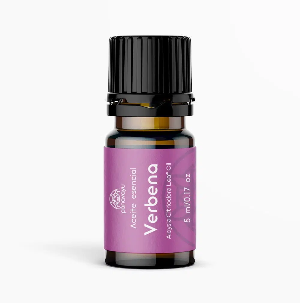 Aceite esencial mockup verbena